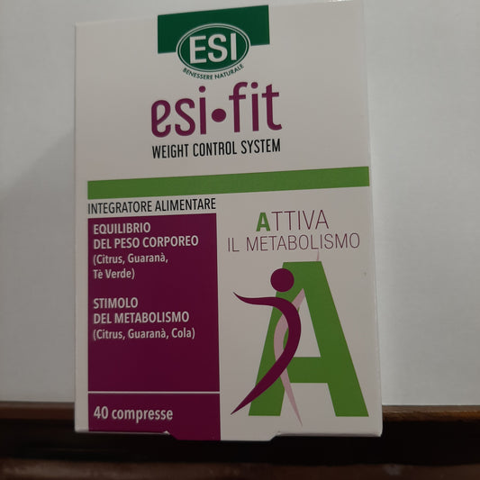 Nahrungsergänzungsmittel Gewichtskontrollsystem Stoffwechselaktivator esi•fit 40 Tabletten g52 exp 12/2025 Esi 