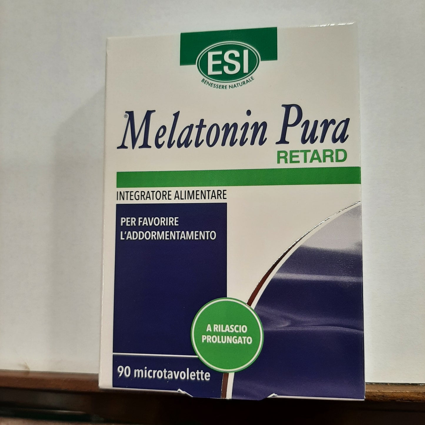 Integratore alimentare melatonin pura retard a rilascio prolungato g10,8 90 microtavolette scad 08/2026 Esi