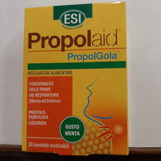 Propol-Nahrungsergänzungsmittel für den Hals mit Minzgeschmack, 30 g, 30 Kautabletten, Ablaufdatum 08/2026, Esi 