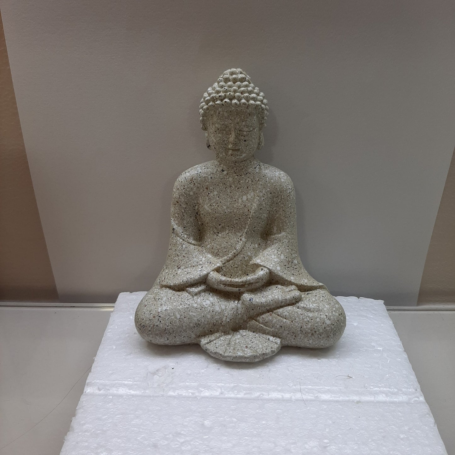 Buddha della meditazione color grigio 12cm