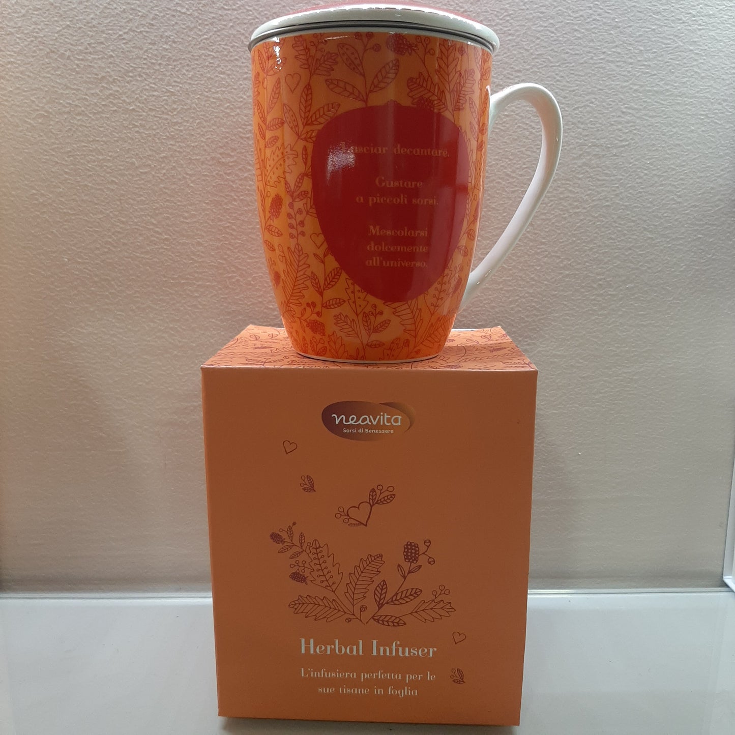 Neavita orange leaf herbal tea infuser